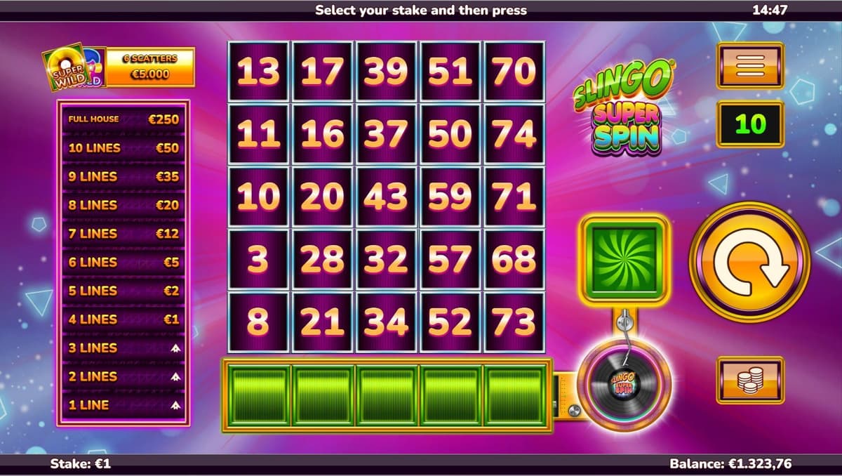 Slingo Super Spin