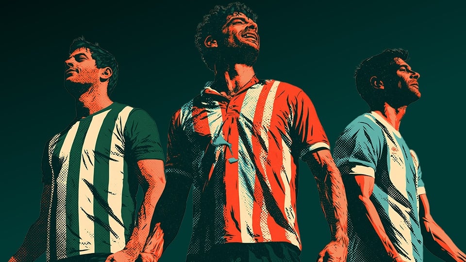 Jugadores de en formato retro