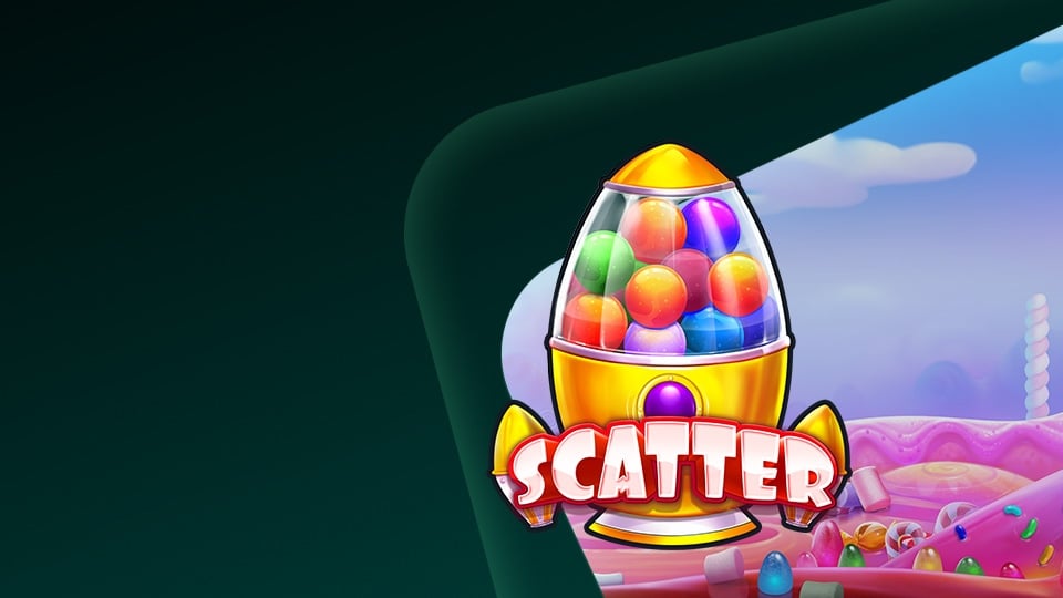 Logo Scatter de la Slot de Pragmatic Play: Sugar Rush