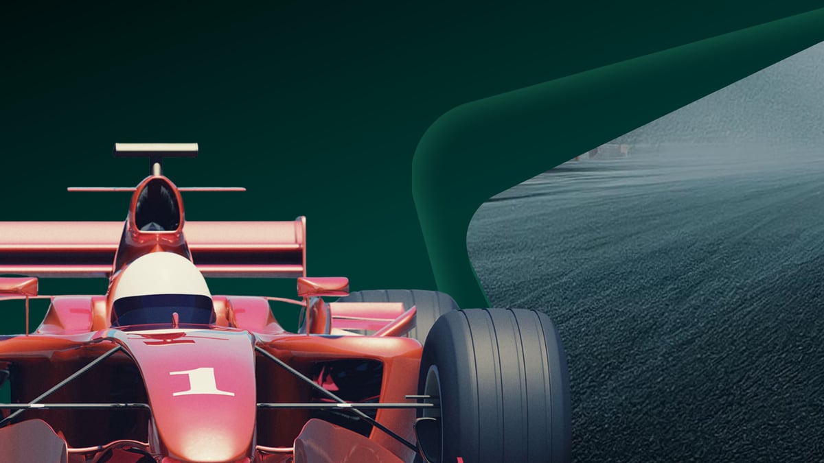 Coche de Fórmula 1 con fonde de Paf.es.