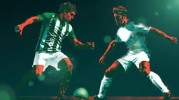 Jugadores recreados de Real Betis y Real Madrid