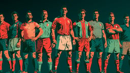 Jugadores en formato retro de La Liga