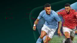 Jugadores del City y del United enfrentados.